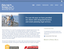 Tablet Screenshot of brownandstreza.com